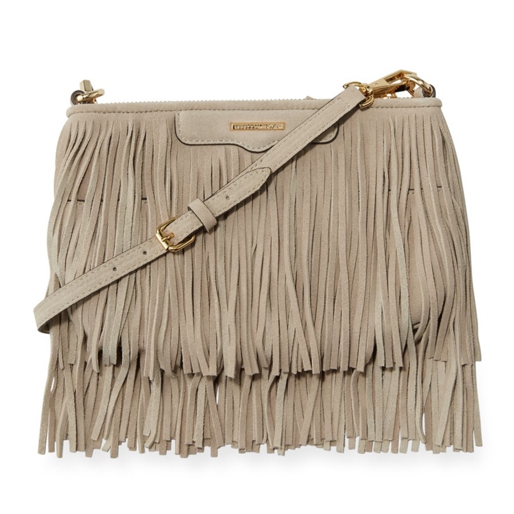 Rebecca Minkoff Finn Fringe Suede Crossbody